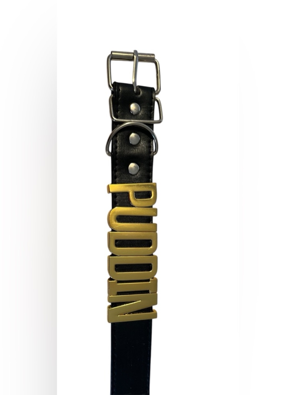 Harley Quinn PUDDIN Choker Necklace with Gold Letters - Picture 3 of 7
